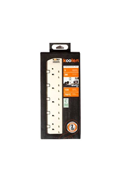 Kolin Electric Extension 5 Sockets 3 Meters