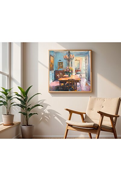 Tuba Decor Square Painting with Wooden Frame