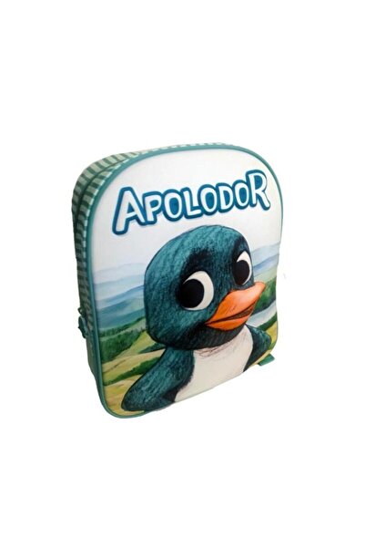 OEM Rucsac turcoaz de gradinita "Apolodor", model 3D, 32x25x10cm