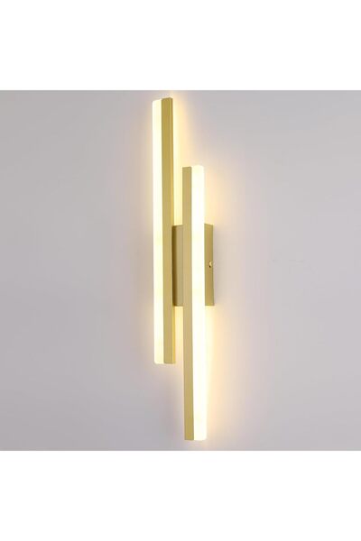 Generic Modern Gold LED Wall Sconce, Adjustable 3-Color Dimmable Wall Light 1...