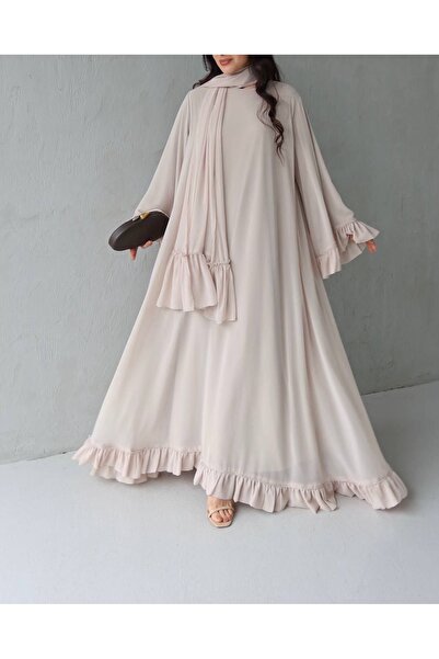 MODA S&S BZLİNE Chiffon Design Dress/Shawl