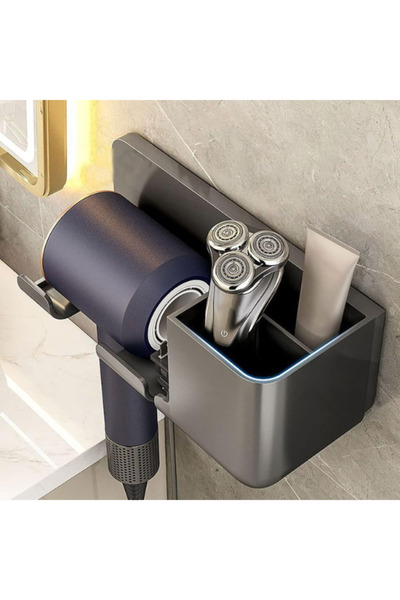 homika dekorasyon Fön Makinesi Askısı Saç Kurutma Makinesi Tutacağı Banyo Düz...