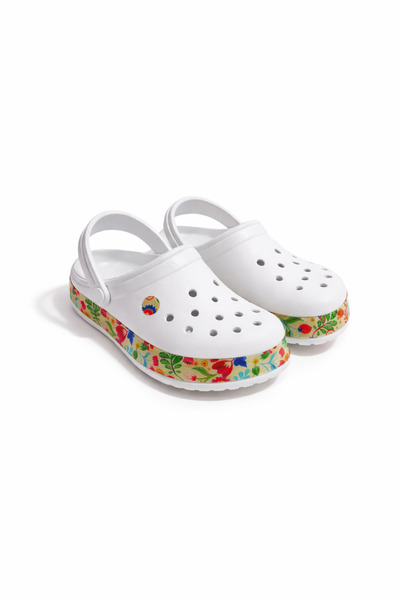 solariz Women's Floral Detailed Orthopedic Non-Slip Eva Sole Slippers