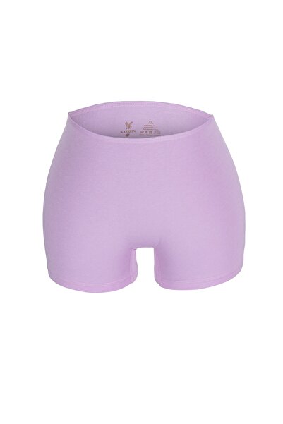 KAİZEN Women's short boxer shorts, light purple, modal fabric (two pieces)