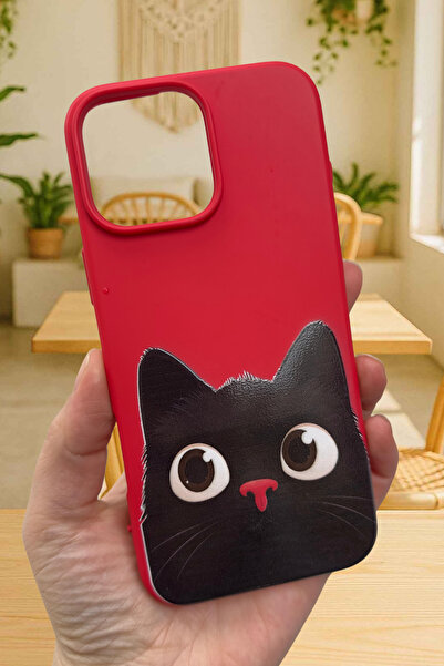 Vip Case Cute Black Cat Patterned Silicone Shock-Absorbing Classic Protected ...