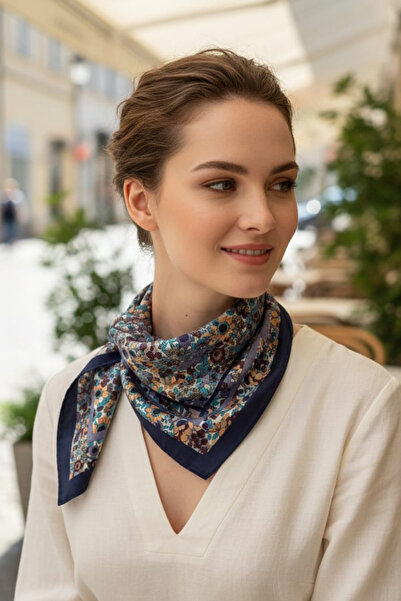 Pure Silk Atelier %100 Saf İpek Lüks Mini Fular (50x50 cm)