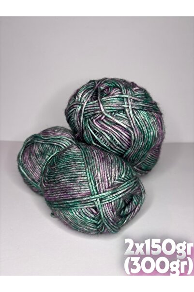 Ana&Kuzusu İplik Green, Lilac, Eggplant Purple Famous Brand's Rock N Roll Kni...