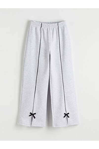 LC Waikiki Özmarka New Season Bow Detailed Girls' Thick Sweatpants