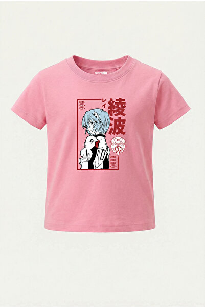 nirvoda Παιδικό μπλουζάκι Rei Ayanami Neon Genesis Evangelion με στάμπα για π...