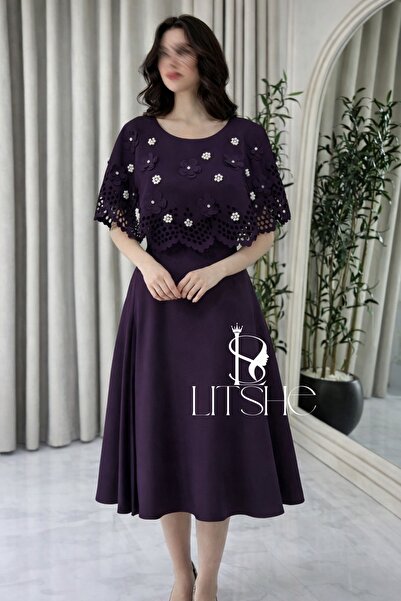 LITSHE Elegant purple Eid dress