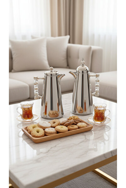 Generic 1-liter tea or coffee thermos set