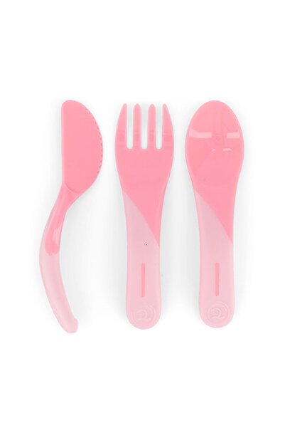 Twistshake Spoon-Fork Set 6+Month Pink (5 Pcs)