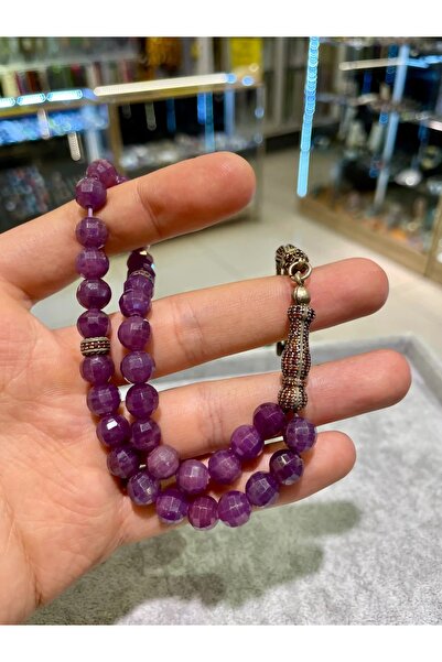 Doğaltaş Fasetli Yakut Taşı Tespih