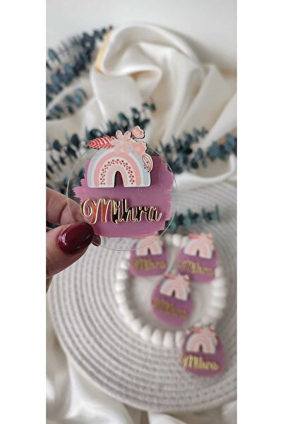 hoby shop Gökkuşağı Figürlü Pleksi Hediyelik Magnet 10 Adet