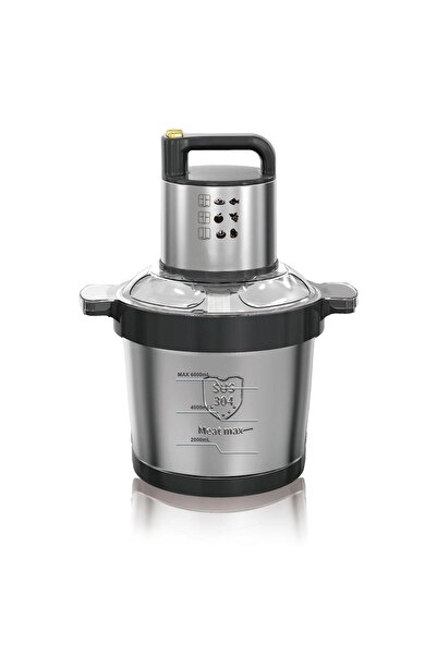 Tradeo 6.0L Stainless Steel Food Processor 500W Electric Meat & Vegetable Cho...