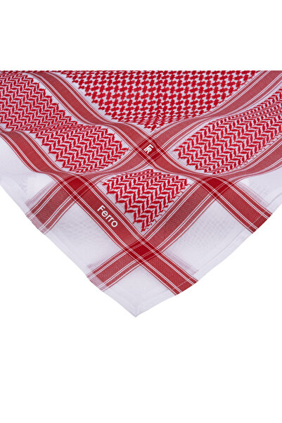 FERRO The Vero Red Shemagh: A modern, ultra-smooth design – a stylish men's s...