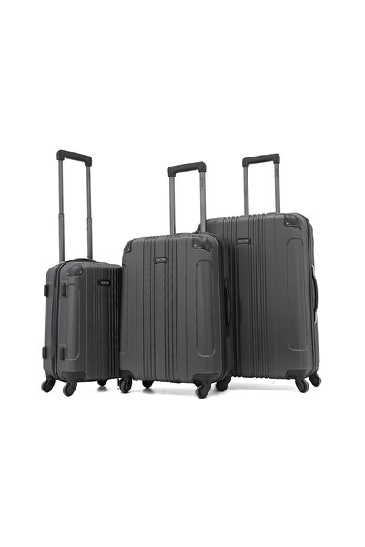 REACTİON ABS Hard Shell Luggage Set – 3 Piece Spinner Trolley Suitcase Set (2...