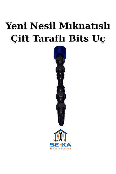 SEKA HAND TOOLS Yeni Nesil Mıknatıslı Çift Taraflı Bits Uç – Profesyonel Prat...