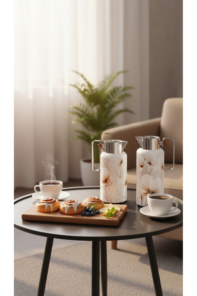 Generic طقم ترامس شاي اوقهوة 1 لتر