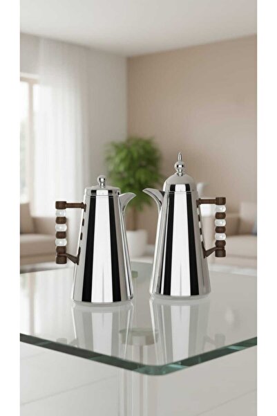 Generic 1-liter tea or coffee thermos set