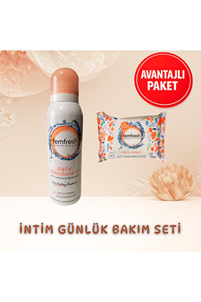 Femfresh İntim Bölge Temizlik ve Bakım Seti - Mendil & Deodorant