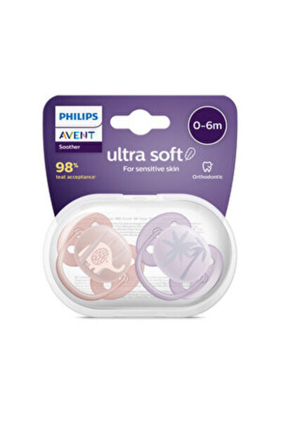 MATMEL لهاية فائقة النعومة للأطفال من 0-6 أشهر، عبوة من قطعتين، للبنات (4 قطع)