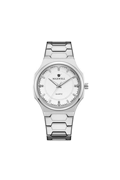 Maxwell ساعة أوج - فضي أبيض