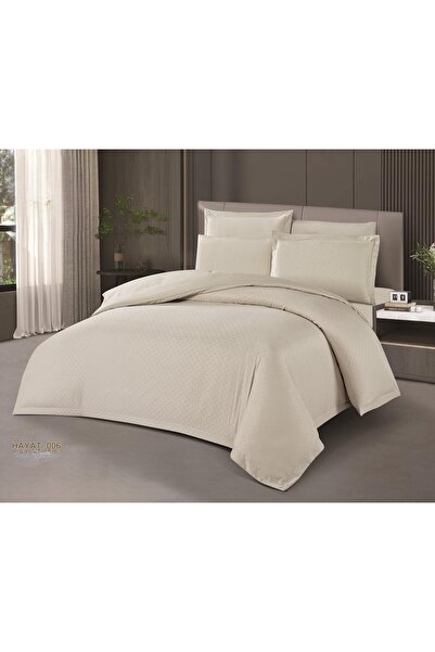 NAJMA Hotel-style double bedsheet set , Jacquard exterior, microfiber interio...
