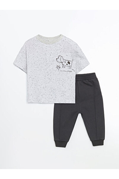 LC Waikiki Selections I Zero Roba Collar Baby Boy T-Shirt and Pants 2-Piece f...