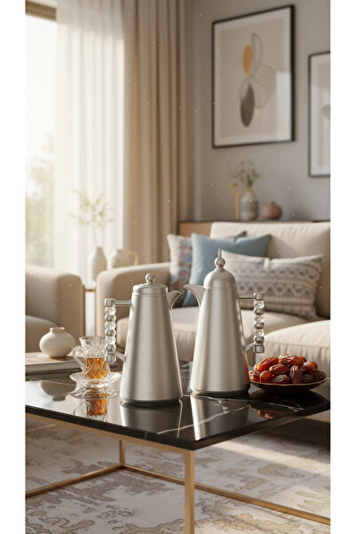 Generic 1-liter tea or coffee thermos set