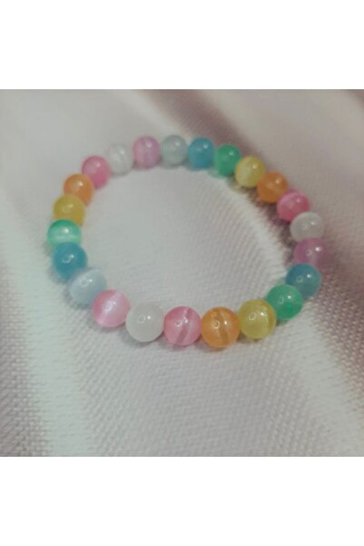 Shine Elagance Natural Stone Round Cut Colorful Garnet Bracelet