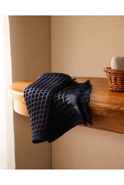 NDC HOME 3-Piece Navy Blue Cotton Towel Set – 30X45, 50X90, 80X160 cm – Luxur...