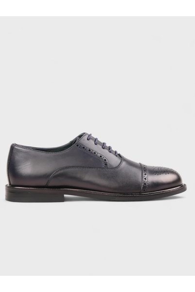 Sadık Yılmaz Men's Summer Classic Shoes - 146 4103 - Navy Blue