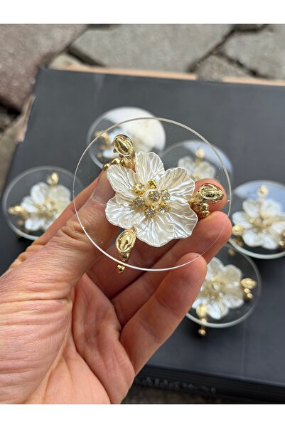 Hediye Köşkü 6lı Metal Ayaklı Lüks Cam Çiçekli Kahve Yanı Lokumluk