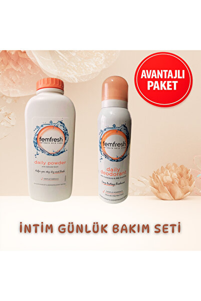 Femfresh İntim Bölge Koku ve Nem Kontrol Seti - Deodorant & Pudra