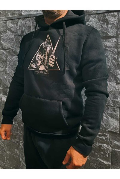 Ultramag Thick sweatshirt with front Functional Pocket and double "boot" hood