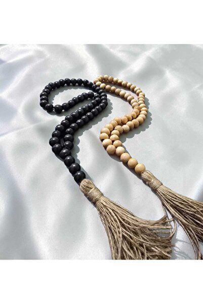 diclecollection Set of 2 Black and White Decorative Wooden Bead Prayer Beads/...