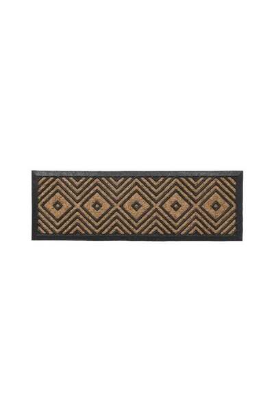 Generic Non-Slip Backing Attractive Diamonds Design Door Mat Black and Brown ...