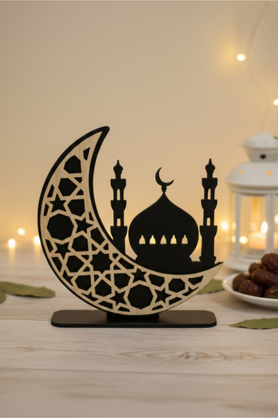 kalides Ramazan süsü, Hilal Dekor, Masa Süsü Ahşap Hediyelik