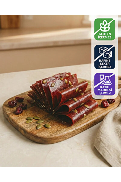 Yediğini Önemse Glutensiz Şeker İlavesiz Kabak Çekirdekli Vişne-Nar Pestili 1...