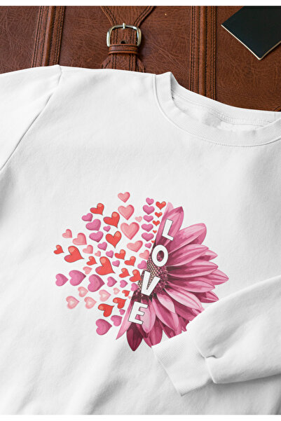 MAGORS Flowwer Printed Cotton Long Sleeved Crewneck Retro Oversized Sweatshir...