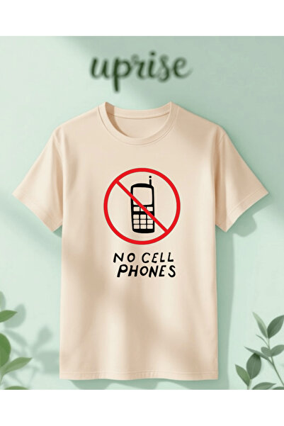 Vordevia No Cell Phones Gilmore Girls Printed Cotton Oversize T-Shirt