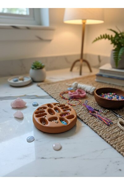 TrendekorArt Dekoratif Pinterest Tarzı Bohem Tasarımlı Çok Bölmeli Takı Organ...