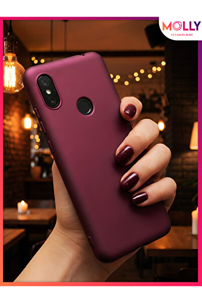 Molly Plum Matte Silicone Case for Redmi Note 6 Pro
