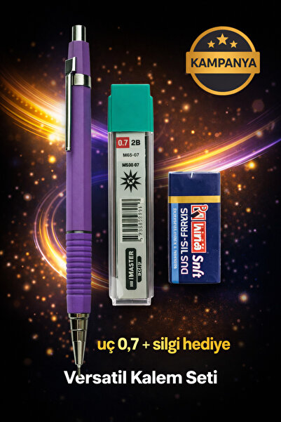 W-Design 1 Piece 0.7 Versatil Pen + 1 Piece 0.7 Tip + 1 Piece Eraser Set of 3