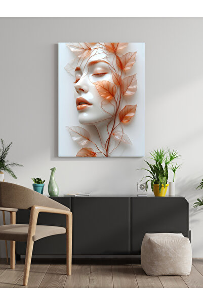 visdora Ζωγραφική σε καμβά με θέμα γυναίκες και λουλούδια, διακόσμηση γραφείο...