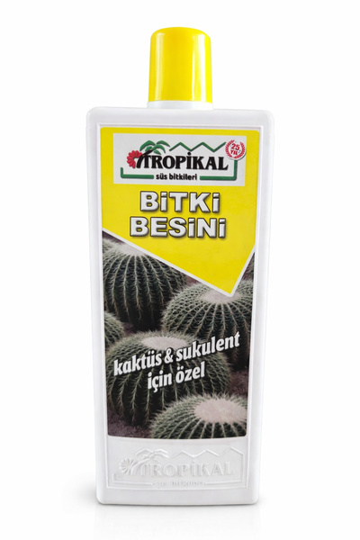 TROPİKAL Kaktüs ve Sukulent Bitki Besini 1000 ml – Sıvı Kaktüs Gübresi