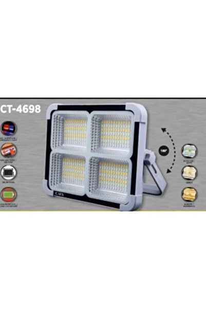 Cata Ct-4698 Miami Solar Led Projektör (YENİ SOLAR PANEL VE PİL ÖMRÜ GÜÇLENDİ...
