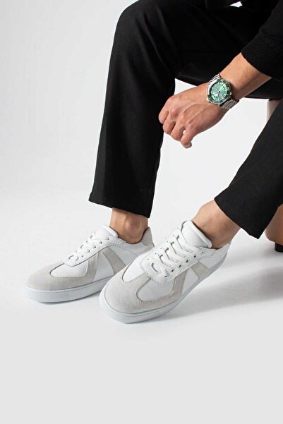 MEEGORA Heritage Brown White Men's Casual Leather Sneaker