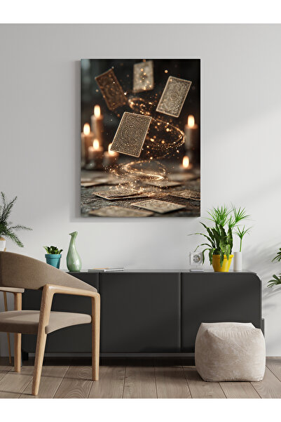 visdora Tablou pe pânză cu tematică cărți de joc, decor pentru casă, birou, b...